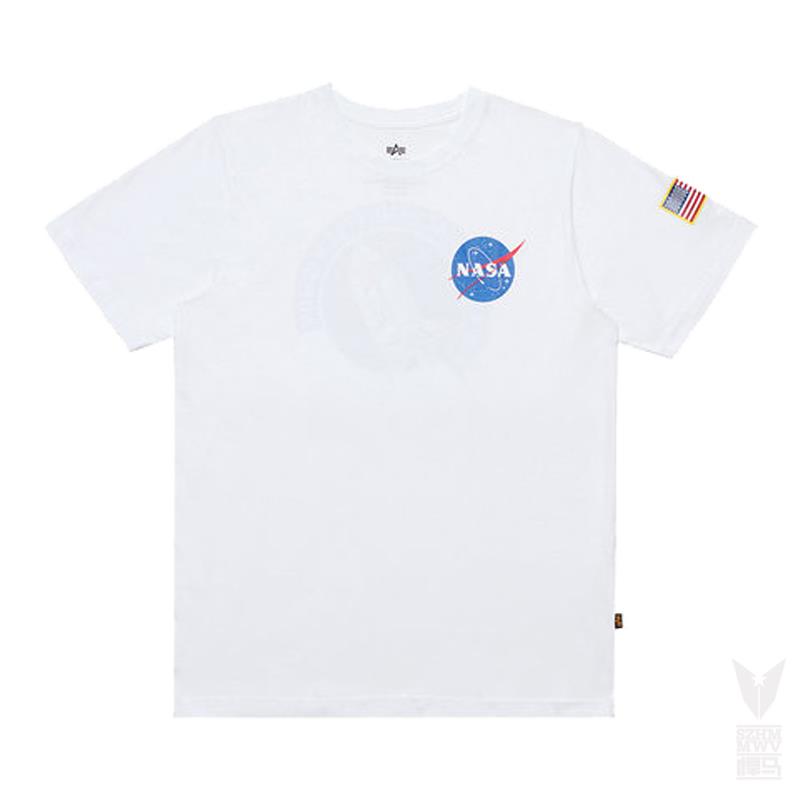Alpha NASA联名圆领T恤男女 logo tee 潮牌短袖T恤